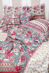 20s Cotton Bed Cover in Floral Block Print